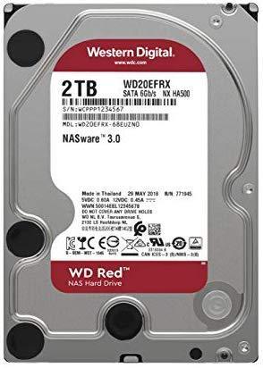 WD Red 4TB NAS Hard Drive - 5400 RPM Class SATA 6 Gb/s 64MB Cache 3.5 Inch - WD40EFRX