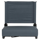 Flash Furniture Grandstand Comfort Seats by Flash with Ultra-Padded Seat in Black