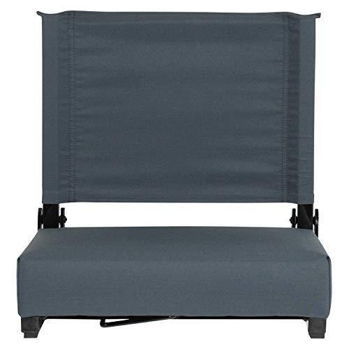 Flash Furniture Grandstand Comfort Seats by Flash with Ultra-Padded Seat in Black