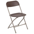 Flash Furniture 10 Pk. HERCULES Series 650 lb. Capacity Premium White Plastic Folding Chair