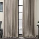 HPD Half Price Drapes BOCH-LN1857-84-DW Faux Linen Extra Wide Blackout Room Darkening Curtain, 100 X 84, Oatmeal