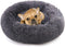 Nest 9 Donut Dog Cat Bed, Soft Plush Pet Cushion, Anti-Slip Machine Washable Self-Warming Pet Bed - Improved Sleep for Cats Small Medium Dogs (Multiple Sizes)