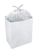 Clean Cubes 13 Gallon Disposable Trash Cans & Recycling Bins, 3 Pack (White)