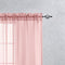 2 Panel Sheer Curtains White 84 inch Living Room Drapes Window Curtain Voile Sheers Linen Textured