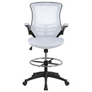 Flash Furniture Mid-Back Black Mesh Swivel Ergonomic Task Office Chair with Flip-Up Arms - BL-X-5M-BK-GG