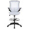 Flash Furniture Mid-Back Black Mesh Swivel Ergonomic Task Office Chair with Flip-Up Arms - BL-X-5M-BK-GG