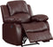 Homelegance Resonance 83" Bonded Leather Double Reclining Sofa, Brown