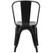 POLY & BARK EM-112-BLK-X4 Trattoria Side Chair in in Black (Set of 4)