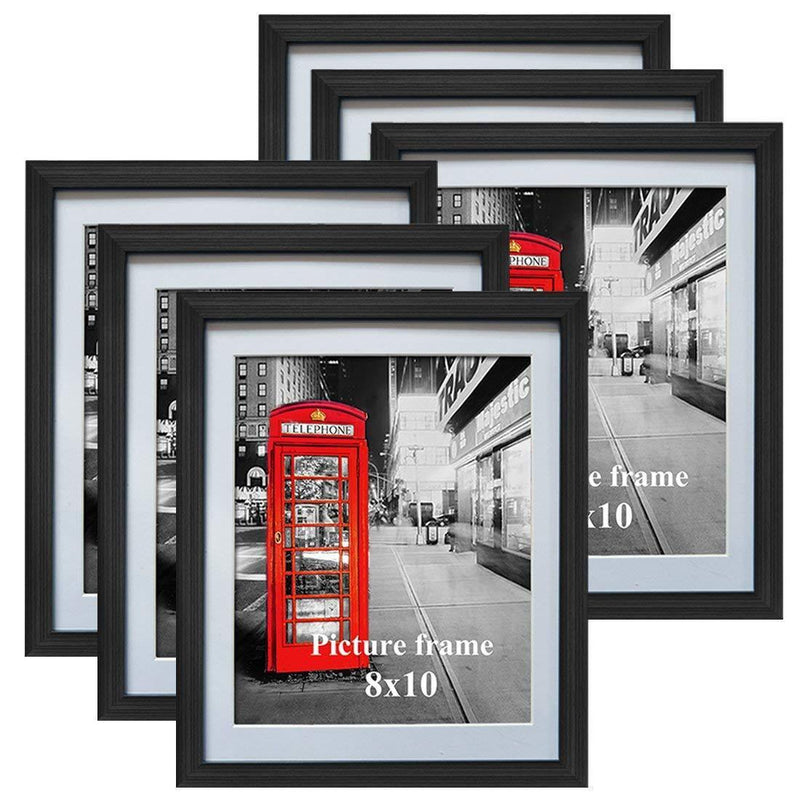 Amazing Roo 8.5 x 11 Document Frames with Mat Made for 11x14 Inch Picture Frame Without Mat Wall and Tabletop Display 2 Pack, Black