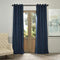 Half Price Drapes VPCH-184005-108-GRBO Signature Grommet Blackout Velvet Curtain, Natural Grey, 50 X 108