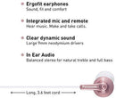 Panasonic ErgoFit In-Ear Earbud Headphones RP-HJE120-K (Black) Dynamic Crystal Clear Sound, Ergonomic Comfort-Fit