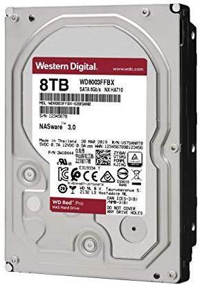 WD Red 2TB NAS Hard Drive - 5400 RPM Class, SATA 6 Gb/s, 64 MB Cache, 3.5" - WD20EFRX