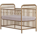 Little Seeds Monarch Hill Ivy Metal Crib, Gold