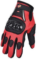 Street Bike Full Finger Motorcycle Gloves 09 (Large, black)