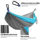 Kootek Camping Hammock Double & Single Portable Hammocks with 2 Tree Straps, Lightweight Nylon Parachute Hammocks for Backpacking, Travel, Beach, Backyard, Patio, Hiking