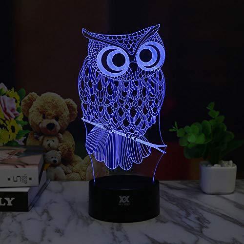 3D Illusion Animal Giraffe Remote Control LED Desk Table Night Light Lamp 7 Color Touch Lamp Kiddie Kids Children Family Holiday Gift Home Office Childrenroom Theme Decoration by HUI YUAN