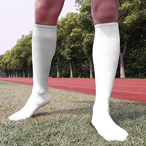 Soccer Socks, RTZAT Unisex Solid Knee High Tube Team Sports Football Socks, 2,6,12 Pairs