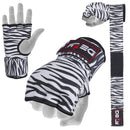 DEFY Gel Padded Premium Inner Gloves with Hand Wraps MMA Muay Thai Boxing Training Fight PAIR