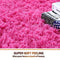 PAGISOFE Ultra Soft 4.5cm Velvet Bedroom Rugs Kids Room Carpet Modern Shaggy Area Rugs Home Decor 2.6' X 5.3', Hot-Pink