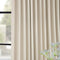 HPD Half Price Drapes BOCH-LN1857-84-DW Faux Linen Extra Wide Blackout Room Darkening Curtain, 100 X 84, Oatmeal