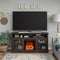 Ameriwood Home Chicago TV Stand with Fireplace, Rustic Gray