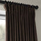 Half Price Drapes VPCH-VET1211-84 Signature Doublewide Blackout Velvet Curtain, Amber Gold, 100 X 84