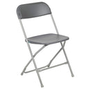 Flash Furniture 10 Pk. HERCULES Series 650 lb. Capacity Premium White Plastic Folding Chair