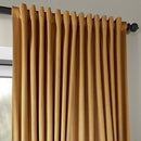 Half Price Drapes VPCH-VET1211-84 Signature Doublewide Blackout Velvet Curtain, Amber Gold, 100 X 84