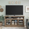 Ameriwood Home Chicago TV Stand with Fireplace, Rustic Gray