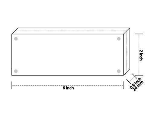 Acrylic Picture Frame 5x7", Double Sided Magnetic Photo Frames 20% Thicker Blcoks, Frameless Desktop Display Retail Gift Box Package (0.95inch, 5 Pack)