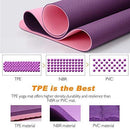 TOPLUS Yoga Mat - Classic 1/4 inch Pro Yoga Mat Eco Friendly Non Slip Fitness Exercise Mat with Carrying Strap-Workout Mat for Yoga, Pilates and Floor Exercises