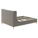 Little Seeds Ambrosia Diamond Tufted Upholstered Design Daybed and Trundle Set, Twin Size Frame, Light Grey