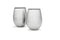 Stainless Steel Stemless Wine Glasses, Set of 2, 18 oz, Made of Unbreakable BPA Free Shatterproof SS & Dishwasher Safe