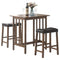 Svitlife Mid Century Design 3-piece Counter Height Pub Set Pub Set Height Bar Counter Piece Table Natural Dining Zew Handcrafted Stools