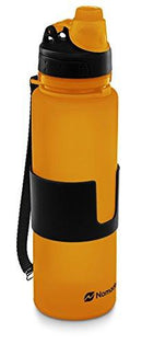 Nomader Collapsible Water Bottle - Leak Proof Twist Cap - BPA Free, 22 oz