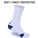 DISILE Elite Basketball Socks, Cushioned Dri-Fit Athletic Crew Socks - Thick Sports Socks For Men & Women