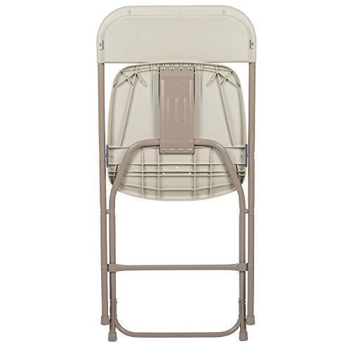 Flash Furniture 10 Pk. HERCULES Series 650 lb. Capacity Premium White Plastic Folding Chair