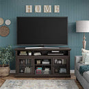 Ameriwood Home Chicago TV Stand with Fireplace, Rustic Gray