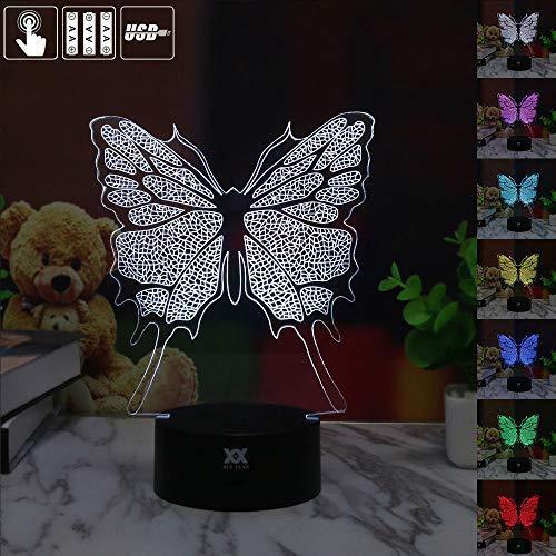 3D Illusion Animal Giraffe Remote Control LED Desk Table Night Light Lamp 7 Color Touch Lamp Kiddie Kids Children Family Holiday Gift Home Office Childrenroom Theme Decoration by HUI YUAN
