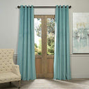 Half Price Drapes VPCH-184005-108-GRBO Signature Grommet Blackout Velvet Curtain, Natural Grey, 50 X 108