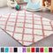 PAGISOFE Soft Girls Room Rug Baby Nursery Decor Kids Room Carpet 4' x 5.3',Pink