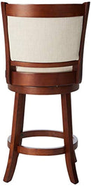 Great Deal Furniture Davis Fabric Swivel Backed Counter Stool