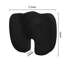 Seat Cushion - Car Seat Butt Pillow, Hip Support for Office Chair and Wheelchair - Coccyx Orthopedic Memory Foam Pad for Tailbone, Sciatica, Back Pain Relief - Breathable, Black (2-Pack)