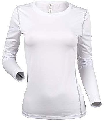 WANAYOU Women's Compression Shirt Dry Fit Long Sleeve Running Athletic T-Shirt Workout Tops