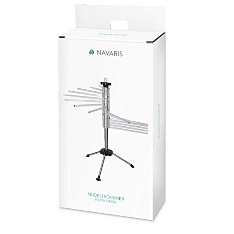 Navaris Collapsible Pasta Drying Rack - Tall Spaghetti Noodle Dryer Stand for up to 2 kgs of Homemade Noodles