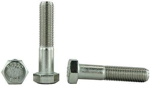 Stainless 3/8-24 x 3" Hex Head Bolts (3/4" to 5" Length in Listing), 304 Stainless Steel, SAE Fine Thread, 25 Pieces (3/8-24 x 3")