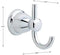 Franklin Brass Kinla 5-Piece Bath Hardware Towel Bar Accessory Set, Polished Chrome