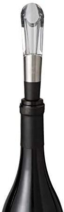 Andre Lorent Wine Aerator and Pourer, 1.1 x 1.1 x 5.2 inches, Clear/Stainless Steel