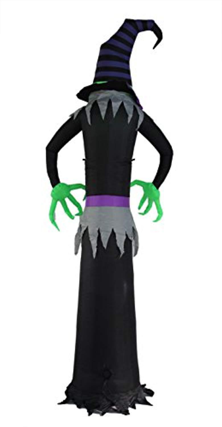 SEASONBLOW 8 Ft Halloween Inflatable Witch Ghost Decoration Lantern Inflatables for Home Indoors Outdoors Yard Lawn Party Supermarket