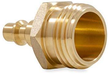 Camco Heavy Duty Brass Blow Out Plug - Helps Clear the Water Lines in Your RV During Winterization and Dewinterization (36153)